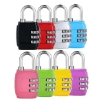 Colorful 3 Digit Combination Padlock Resettable Code Luggage Locks Anti Theft Password Lock (New)