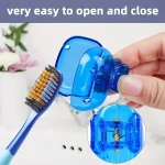 Travel Toothbrush Dust Protective Cap Storage Box Portable Toothbrush Head Household Toothbrush Storage Clip Portable (New)