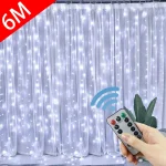 3M LED Curtain Garland on The Window USB String Lights Fairy Festoon Remote (New)