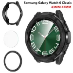 Case Tempered Glass Bezel Ring Samsung Watch 6 Classic 43mm 47mm (New)