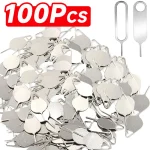 100/Sim Card Tray Removal Eject Pin Key Tool Metal (New)