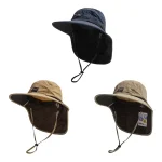 Unisex Summer Wide Brim Waterproof And Quick drying With Hat Panama Uv Fisherman Caps (New)
