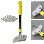 Scraper Putty Cutter With 10 Blades Cleaning Blades Tile Glass Scraper Remover Clean (New)