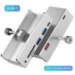 6Ports USB 3 HUB with Power Supply USB3.0 Splitter Adapter Clip type Multi Splitter (New)