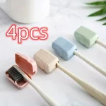 4 toothbrush head cover, travel portable toothbrush box, toothbrush protective cover, toothbrush box (New)