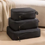 3 Set Travel Compressible Packing Multifunction Travel Storage Bag Waterproof Suitcase Nylon Portable Luggage (New)