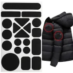 1 Setï¼ŒInstant Self Adhesive Fabric Repair Patch   Universal Black, Heavy Duty Iron On for Down (New)