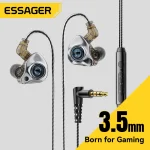 Essager 3.5mm In Ear Conch Wired Earphone HiFi Dynamic Headphone (New)