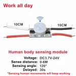 5V 12V 24V Light operated Switch Movement Detector 6M PIR Motion Sensor Timer Switch (New)