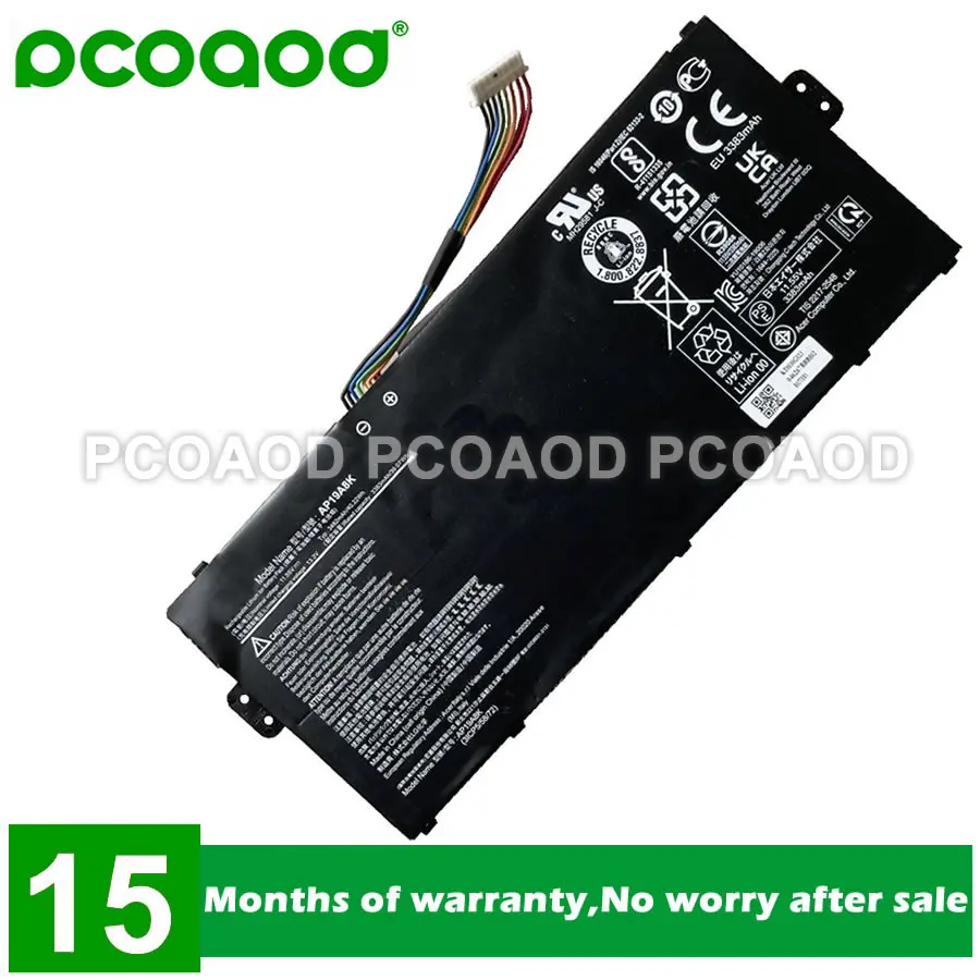 S3b7c5d8b523948e3abcde97e4c1e7674a.webp 11.55V 40.22Wh 3383mAh PCOAOD Model AP19A8K Battery Acer Chromebook Spin 11 CP311-1H-C2DV (New) - Image 1