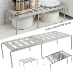 Retractable Kitchen Shelf Multifunctional Expandable Stackable Sliding Rack Space Saving Home Cabinets Tableware (New)