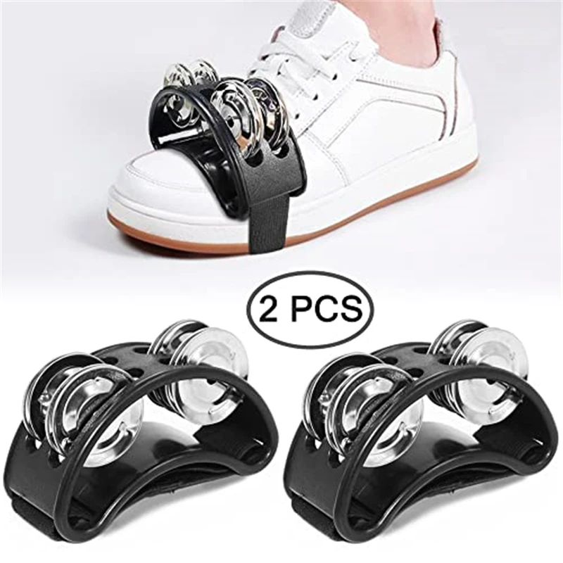 S3ba839bded3545e487b9f3ddf3277dedS 2 Elliptical Drum Companion Hand Foot Jingle Drum Children Musical Educational Tambourine Percussion (New) - Image 1