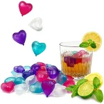 20 Reusable Plastic Quick Freeze Easy to Clean Fake Ice Cubes for Making Cold Appealing Drinks (New)