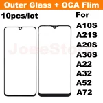 10 Front Outer Glass With OCA Film Glue For Samsung Galaxy A10S A20S (New)