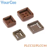 5PCS PLCC32 PLCC44 IC Socket SMD DIP PLCC Socket Adapter 32Pin 44Pin Connector (New)
