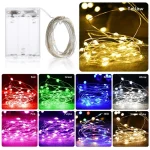 1  2  3 5 10m Copper Wire LED Fairy String Lights Battery Powered Garland For (New)