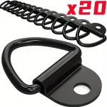 10 20 Stainless Steel D Shape Pull Hook Tie Down Anchor Ring for Truck (New)