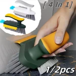 1 2 4 In 1 V Shape Scrubber Brush For Kitchen Bathroom Tile Floor Gap (New)