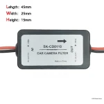 Rectifier DC 12V Power Car Rear View Camera Power Relay Capacitor Auto Car (New)