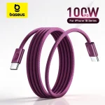 Baseus 100W Cable USB Type C for iPhone 18 17 16 Pro Max (New)