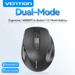 Vention Ergonomic Wireless Mouse Bluetooth 5.1 Dual-Mode USB 2.4G Mouse (New)