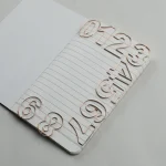 10 Set Metallic Wire formed 0 9 Number shaped Paper Clip Bookmarks Paperclips Office Stationery School Supplies (New)