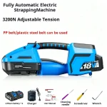 Battery Powered Tool 18V Electric Strapping Machine Cordless Automatic Friction Welder Tensioner Packing (New)