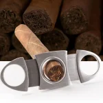 Stainless Steel Cigar Cutter Metal Classic Cutter Guillotine Cigar Scissors Gift Puncher Cutting (New)