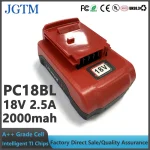 Rechargeable Porter Cable 18v Battery Pc18b Replacement Cordless Power Tool Battery Porter (New)