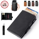 RFID Blocking Credit Card Holder Minimalist Men Wallet Carteira Masculina Money Bag Carbon (New)