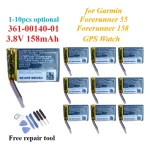 Battery 158mAh Replacement 1-10pcs 361-00140-01 158mAh Garmin Forerunner 55 Forerunner 158 GPS (New)