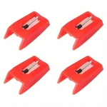 4 Record Player Needles Universal Replacement Stylus Needles Replacement Stylus Needles for Vinyl (New)