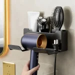 1  Hair Dryer Holder Wall Dryer Cradle Straightener Stand Hairdryer Organizer Box (New)