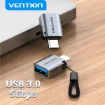 Vention USB C Adapter Type C Male to USB 3 (New)