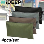 4 SET Tool Bag Zipper Pouch, Utility Multipurpose Storage Organizer Tool Pouches with Carabiner (New)