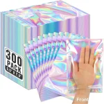 10 300 Laser Sealing Bags Plastic Holographic Candy Food Pouch Resealable Necklace Jewelry Gift (New)