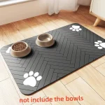 Sï¼ˆLittle Kittenï¼‰ã€Mã€L Absorbent Pet Feeding Mat, Waterproof Placemat for Dog & Cat Food (New)