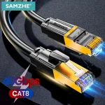 Samzhe Cat8 Ethernet Cable SFTP 40Gbps 2000MHz RJ45 Network Cable (New)