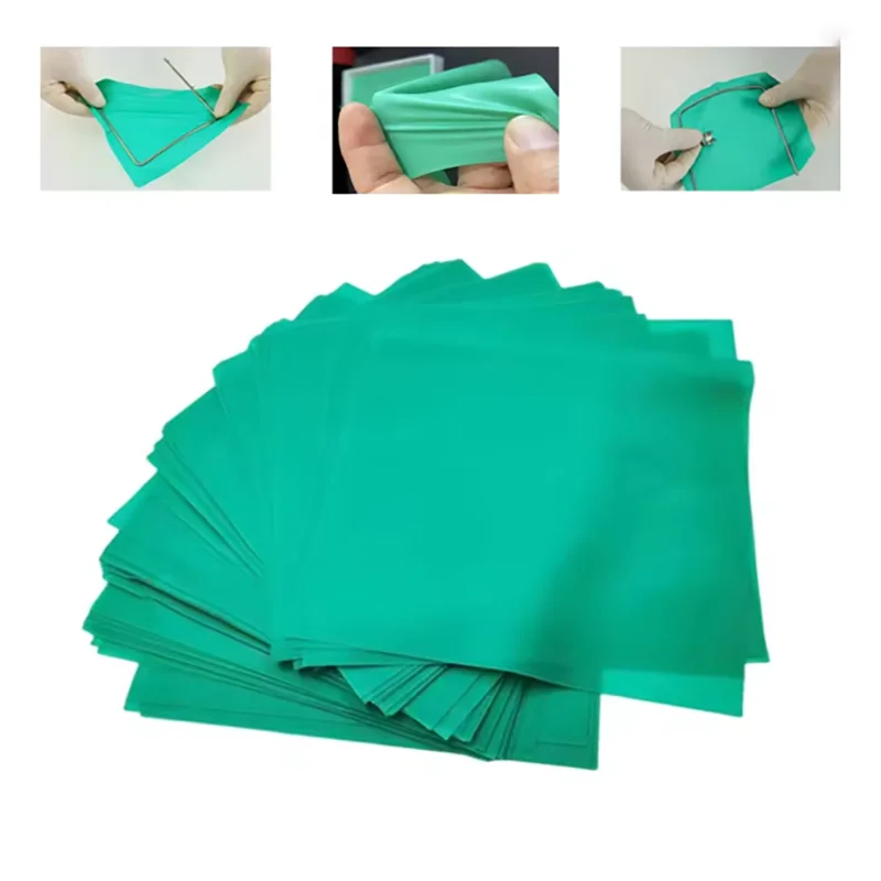 S42c2d9adf70144fb95f306de00f13017l 10 Dental Rubber Dam Natural Rubber Latex Barrier Dam Dental Dam Sheet 5*5 6*6" (New) - Image 1