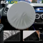 BLALION Universal Car Steering Wheel Sun Shade Cover Silver Coated Cloth Sunscreen Heat (New)