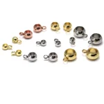 20 Stainless Steel Bail Beads Spacer Beads Pendant Clips Pendants Clasps Connectors For (New)