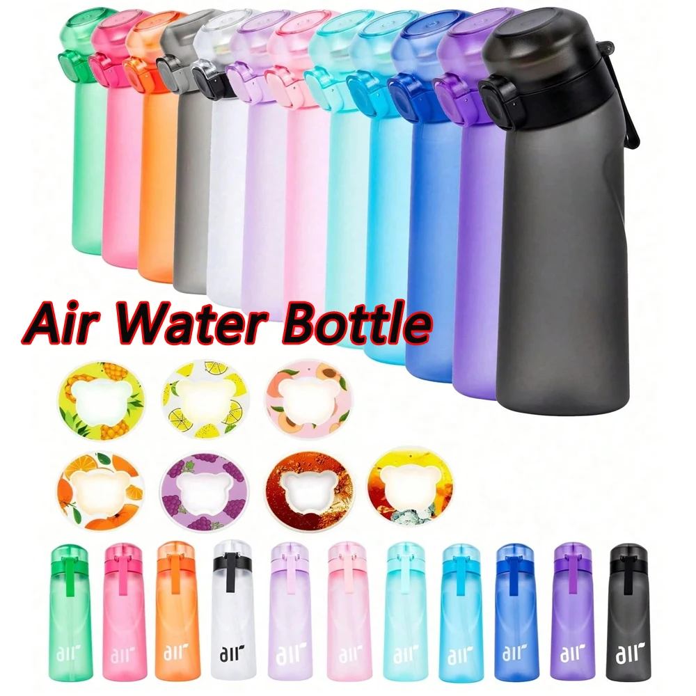 S43da23fc493749ee8f6c6b903b65eddaF 1 Air Flavored Water Bottle With 1 Random Flavor Pod Sports Scented Water (New) - Image 1