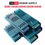 Ultra Thin 12V 24V LED Power Supply Adapter 60W 100W 200W 300W 400W Lighting (New)
