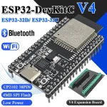 ESP32-32D ESP32-32U Development Board with GPIO Expansion Board Kit BT Wifi Module USB Type-C 38PIN CP2102 ESP32-DevKitC (New)