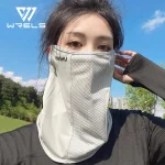 Sun Protection Mask Mesh Breathable Ear Loop Mask Elastic Sunscreen Anti UV Face Covering (New)