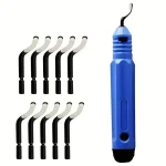 Copper Pipe Deburring Tool Kit, Hand Chamfer Tool Scraper Reamer Burr Remover Set (New)