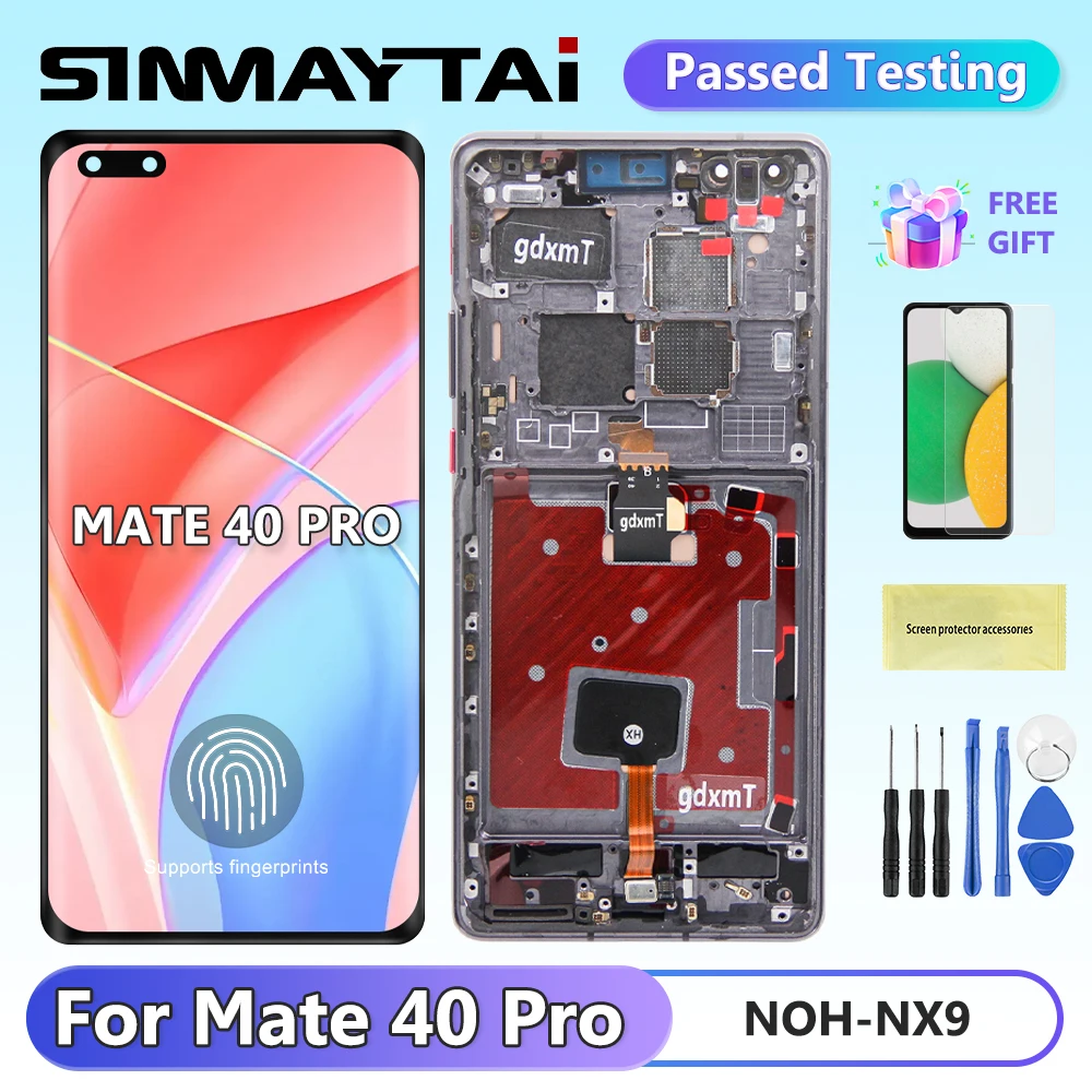 S450b76fb3e504487a4003361b064a772H 6.61" OLED Huawei Mate 40 Pro LCD Display Touch (New) - Image 1