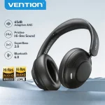 Vention ANC Over Ear Headphones -45dB Noise Cancelling Headsets Bluetooth (New)