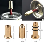 3 Reusable Nozzle Refill Butane Gas Adapter Inflatable Head For Dupont Ligne Lighter (New)
