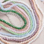 120 lot 3.6mm Crystal Glass Rondelle Beads Austria Faceted Round Loose Spacer Beads for (New)